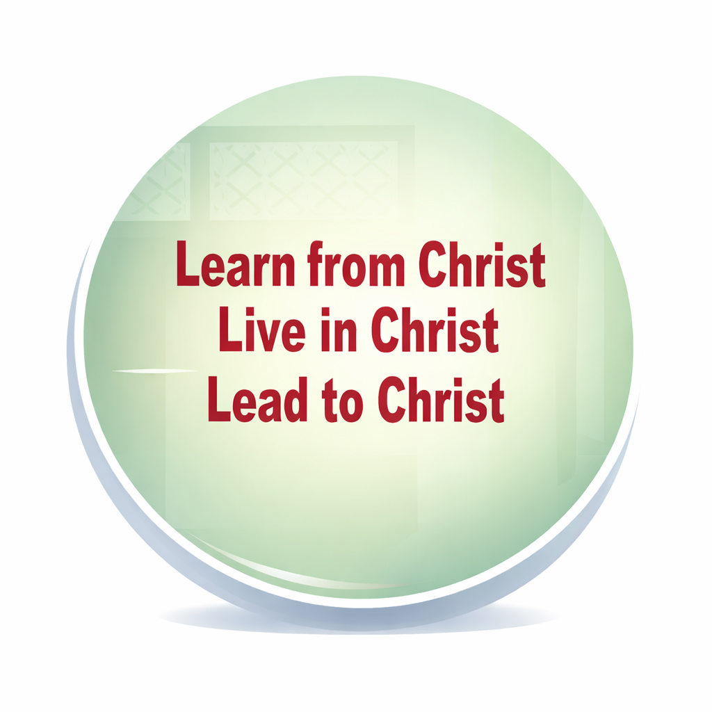Learn from Christ, Live in Christ, Lead to Christ